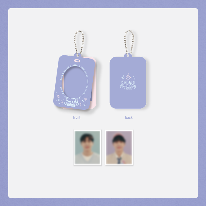 HAPPY BIRTHDAY TO JAEYOON OFFICIAL MD_ID PHOTO &amp; ACRYLIC HOLDER KEYRING